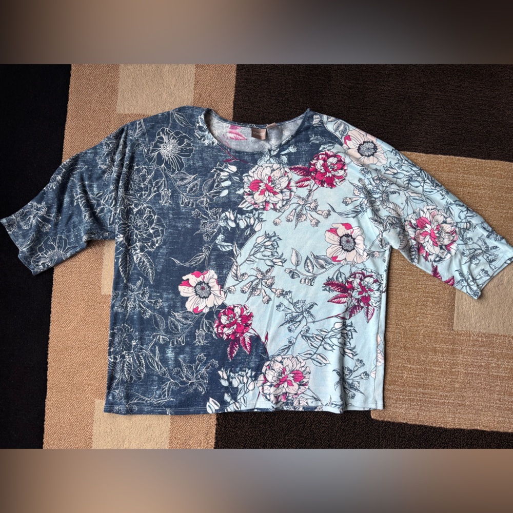 Chicos 3/4 sleeve blouse